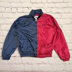 Vintage 90s Nike colorblock full-zip windbreaker jacket
